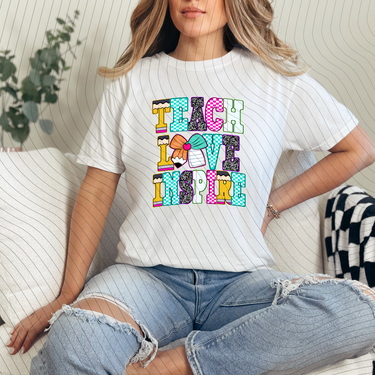 Teach, Love, Inspire T-Shirt *Back to School Sale*
